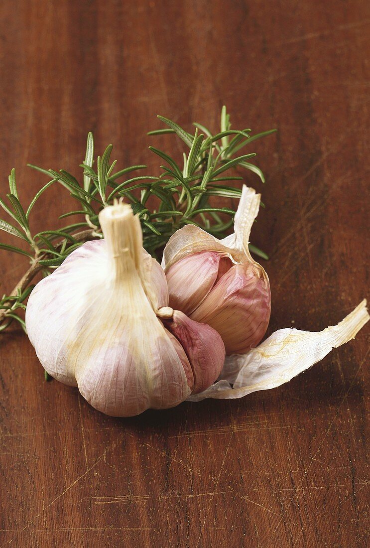 Garlic and rosemary