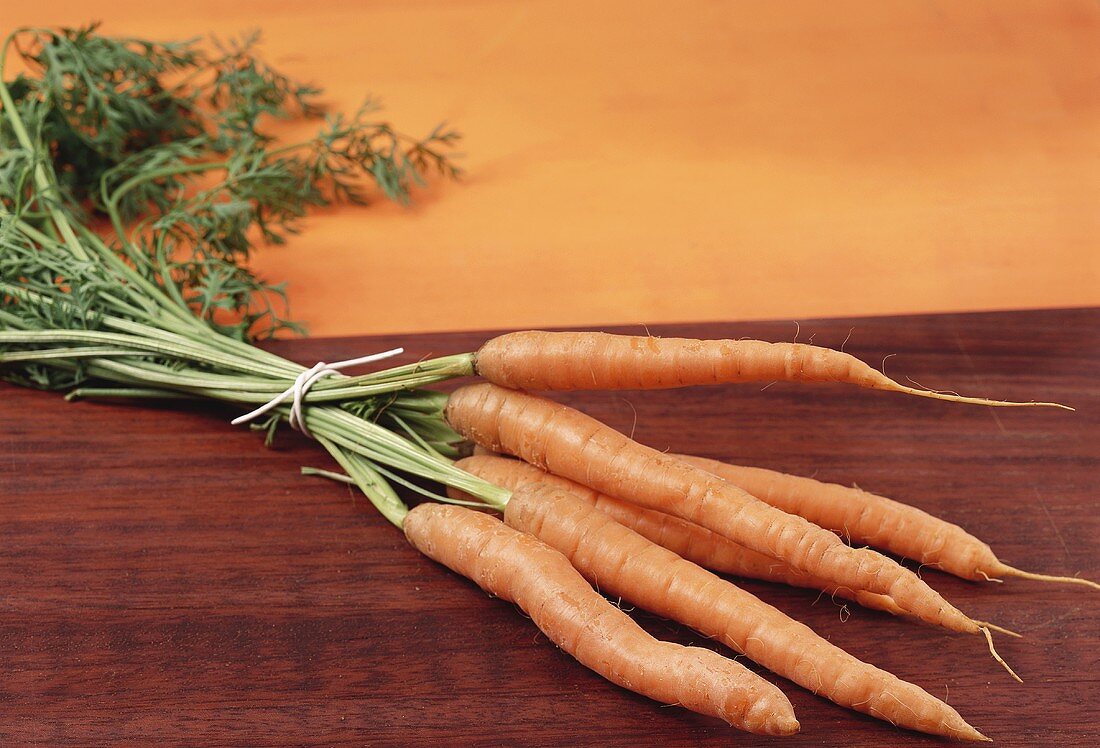 Several Fresh Whole Carrots