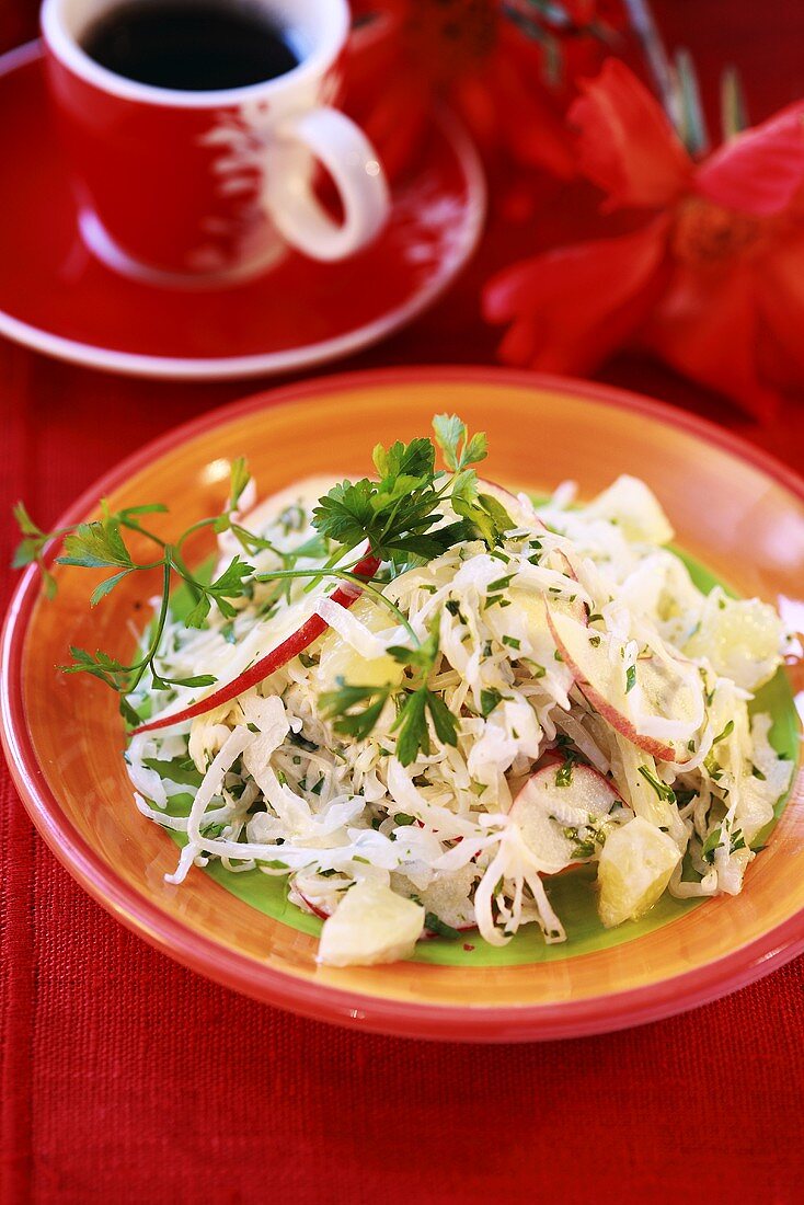 Apple and cabbage salad