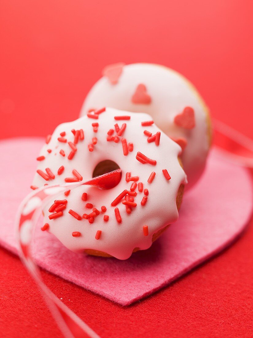 Doughnuts for Valentine's Day