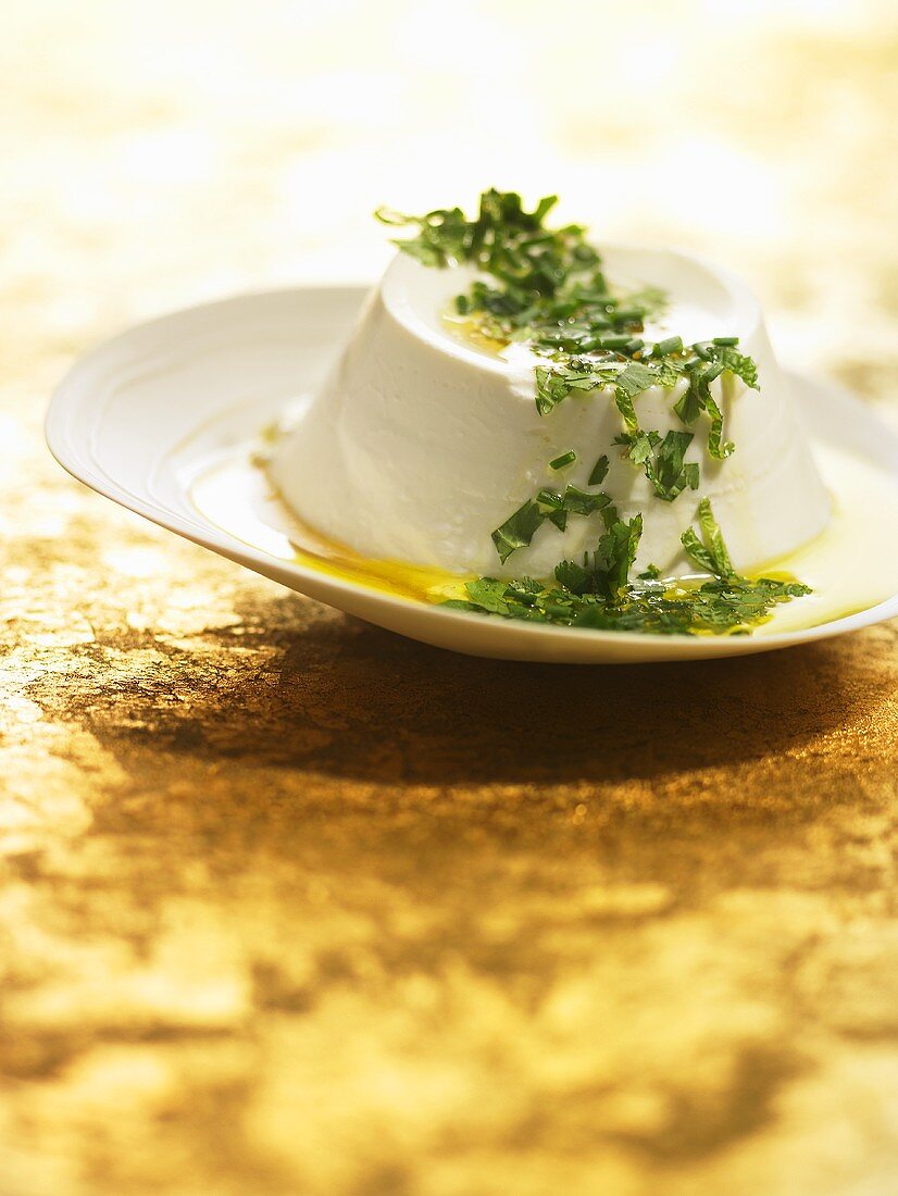 Ricotta with fresh herbs and acacia honey