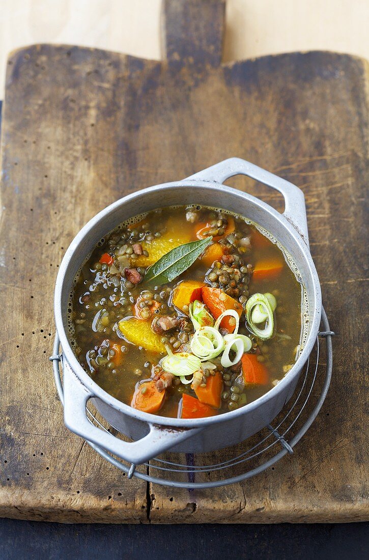 Lentil and pumpkin stew