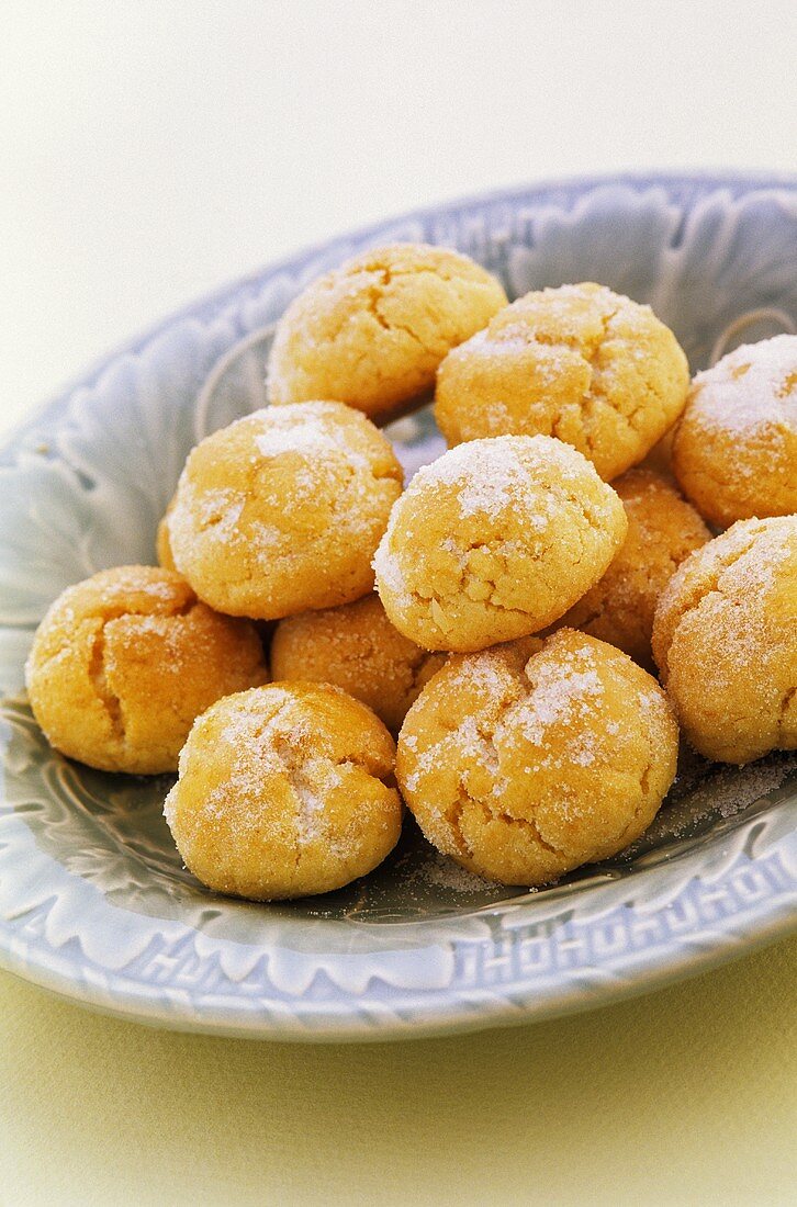 Coconut biscuits sprinkled with sugar