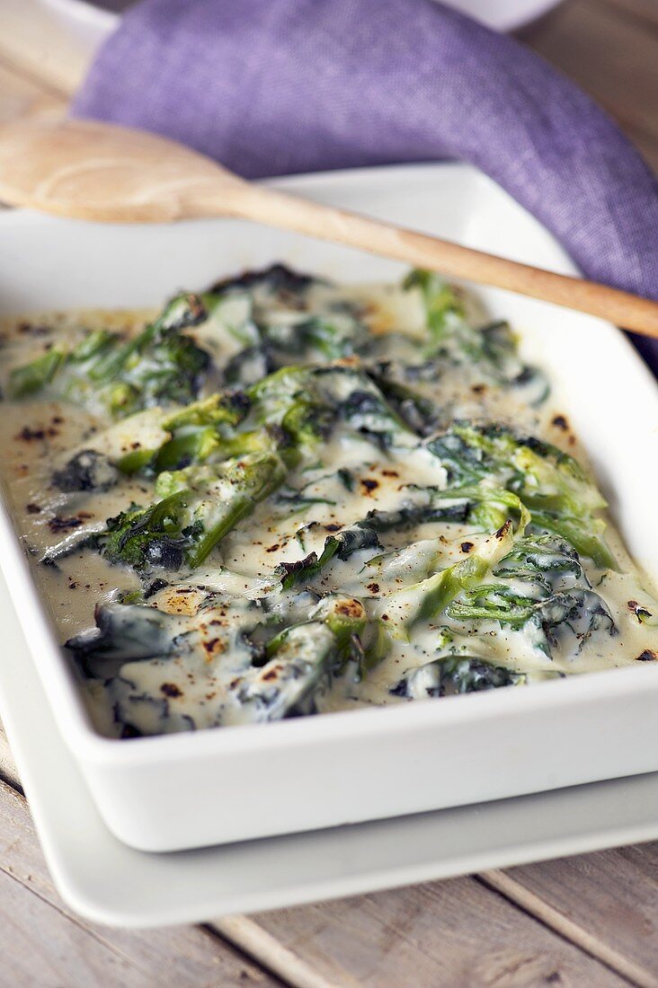 Broccoligratin mit Dolcelatte