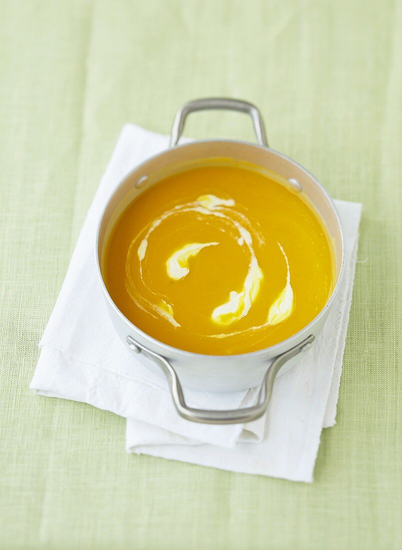 Fruity pumpkin and melon soup