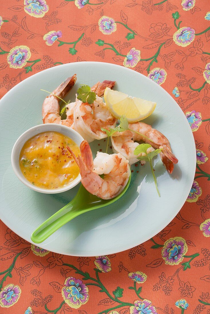 Sweet and sour prawns