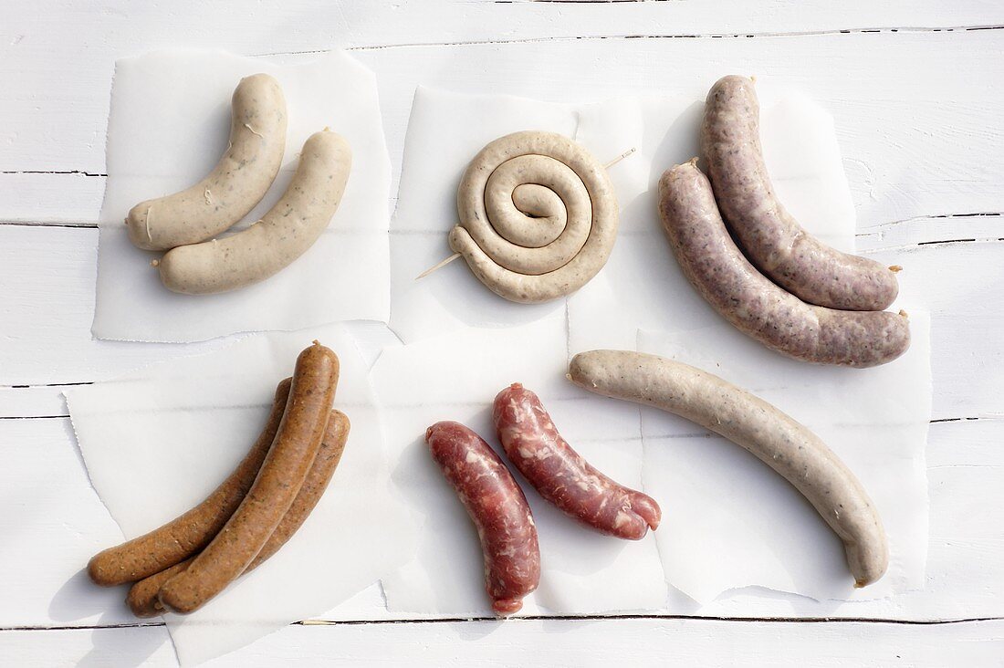 Various sausages