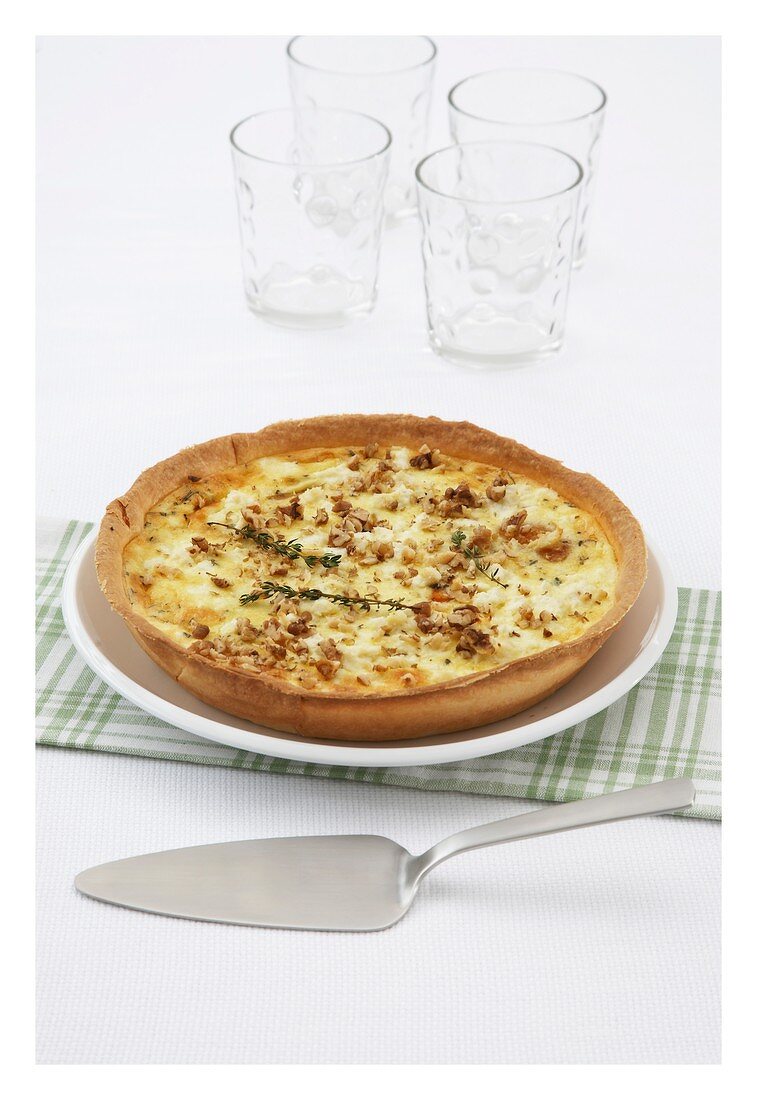 Butternusskürbis-Ricotta-Quiche