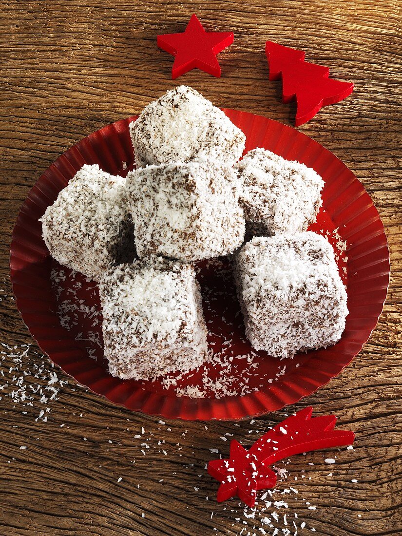 Lebkuchen-Kokos-Würfel zu Weihnachten