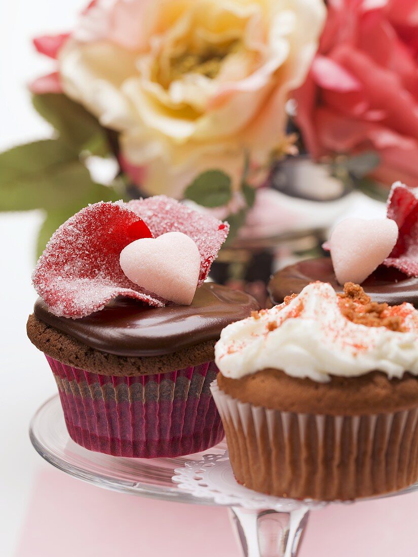 Assorted cupcakes for Valentine's Day