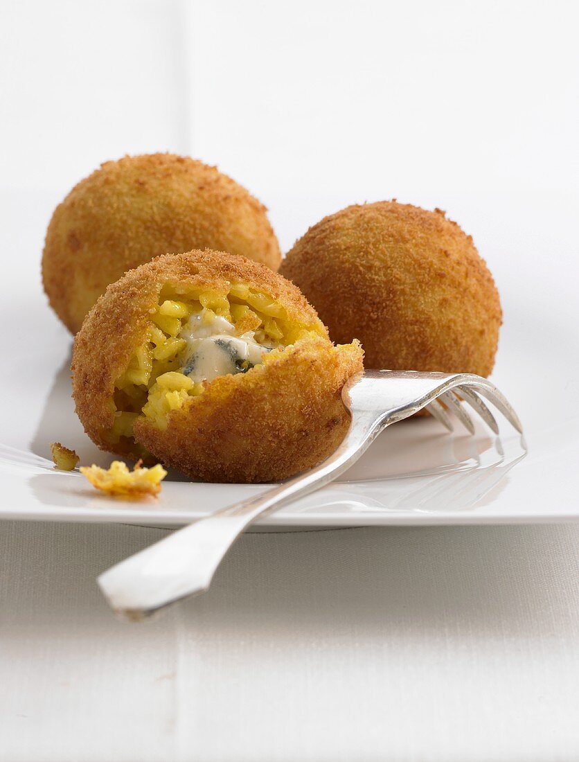 Arancini (deep-fried Italian rice balls)