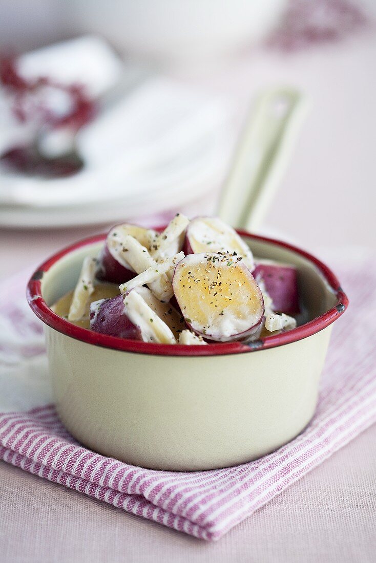 Sweet potatoes with ginger and sour cream