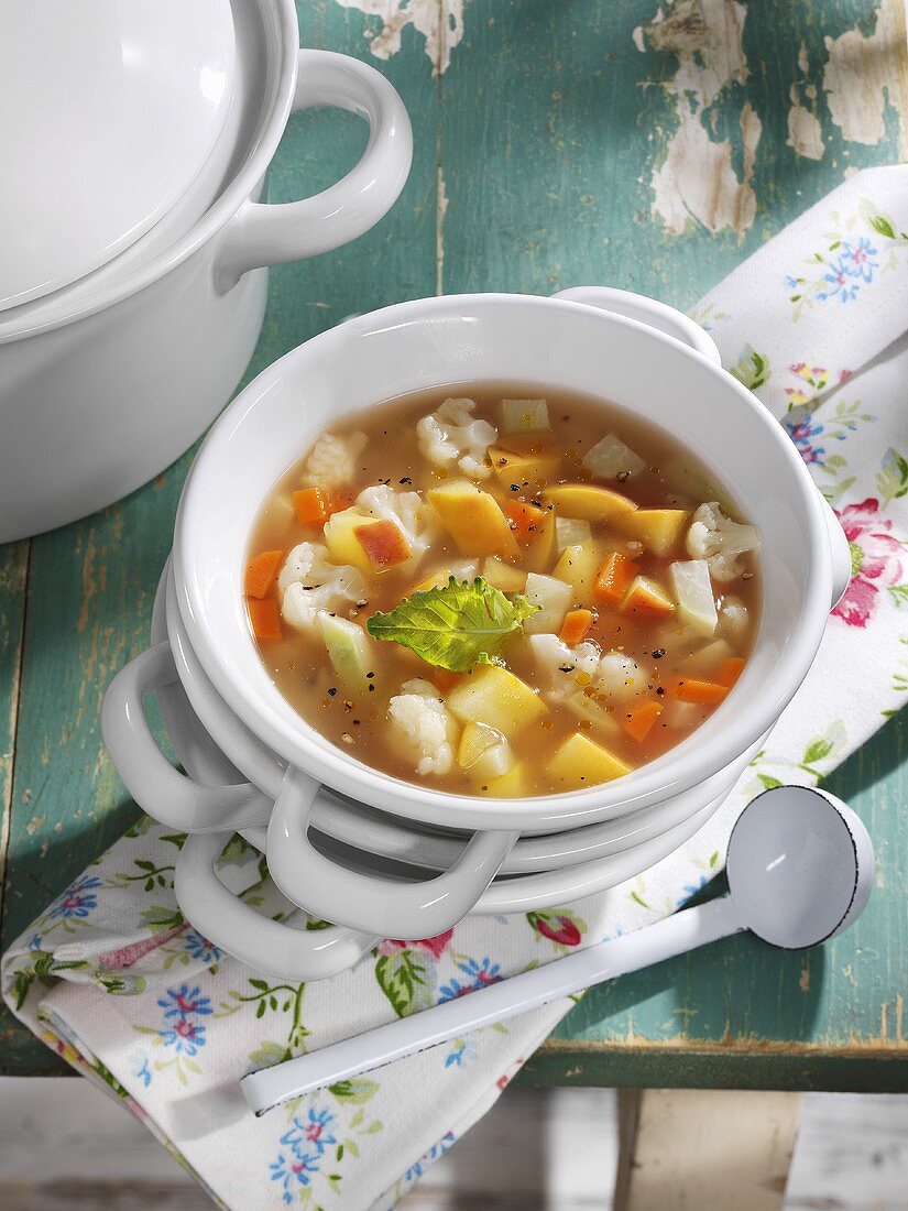 Quick vegetable soup