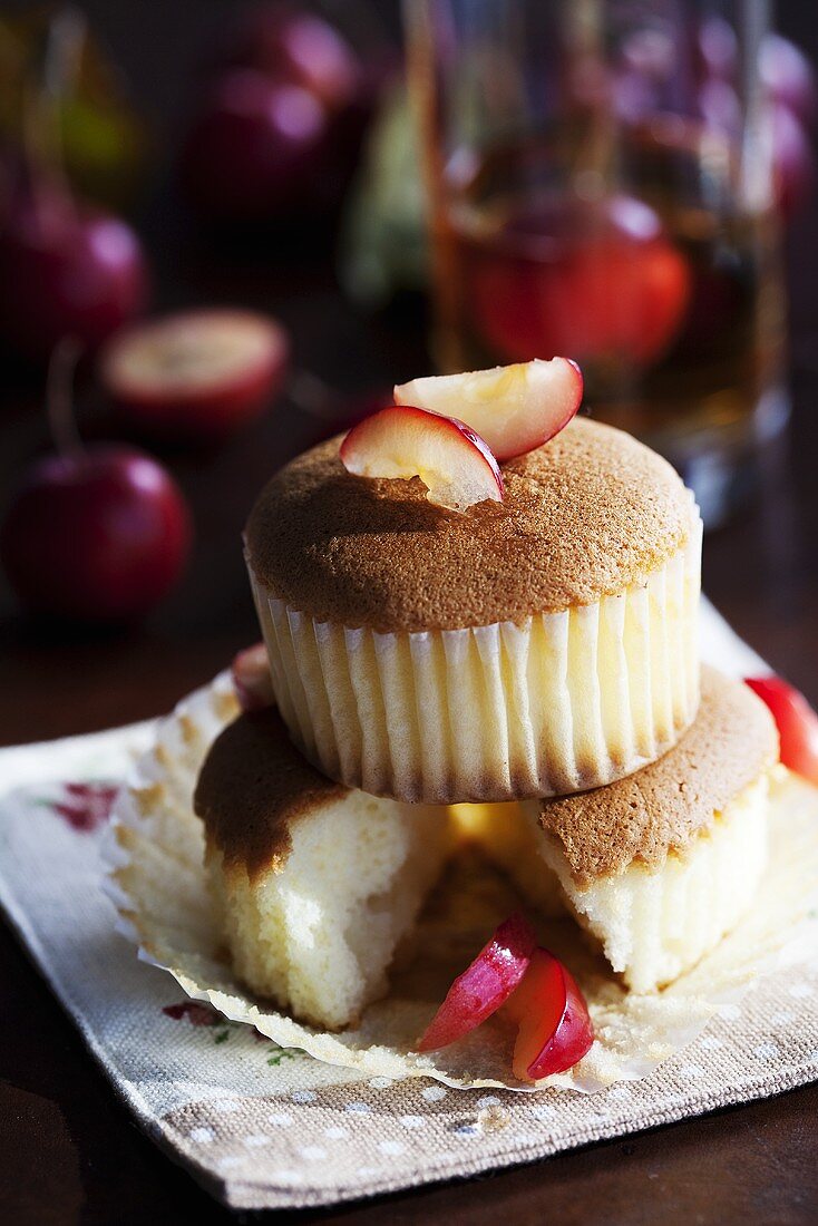 Muffins mit Zieräpfeln