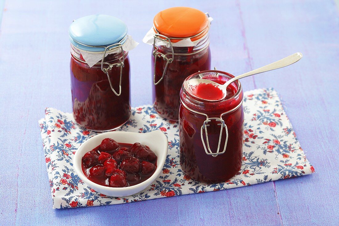 Sour cherry jam