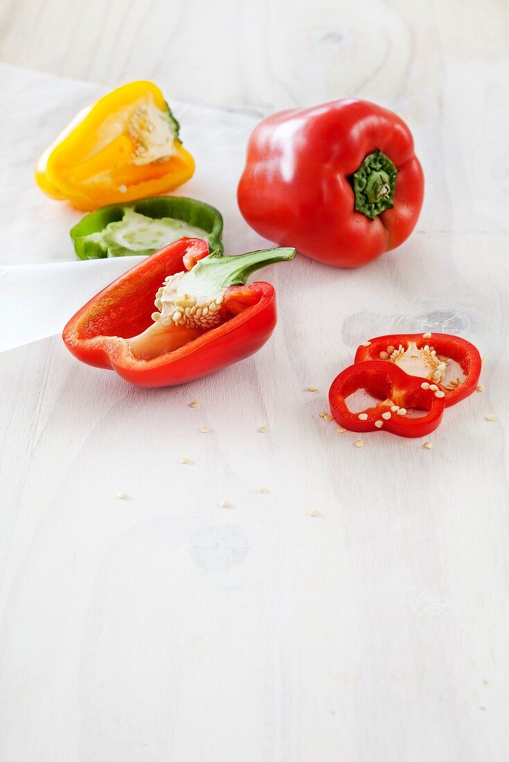 Peppers, whole and pieces