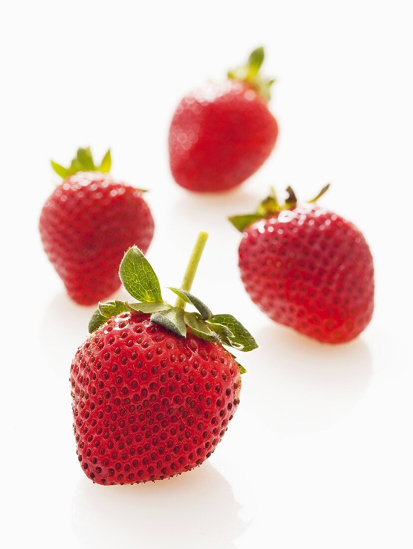 Four strawberries