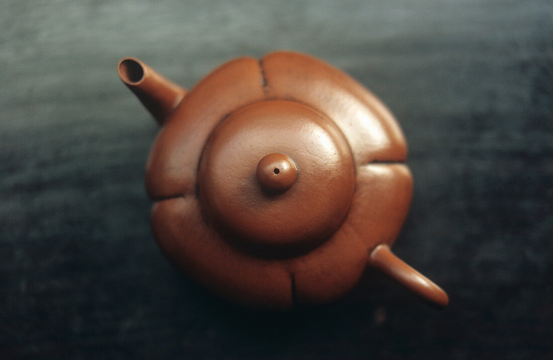 An antique teapot