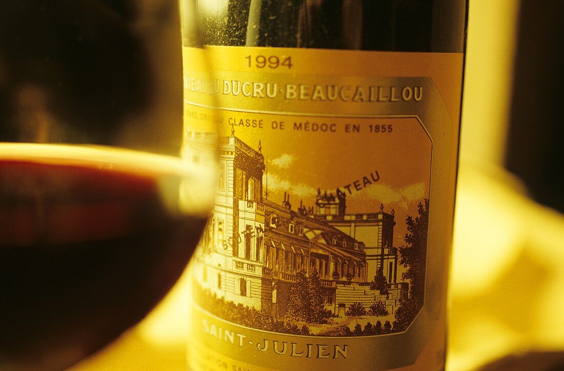 Bottle of Château Ducru Beaucaillou, St. Julien, France