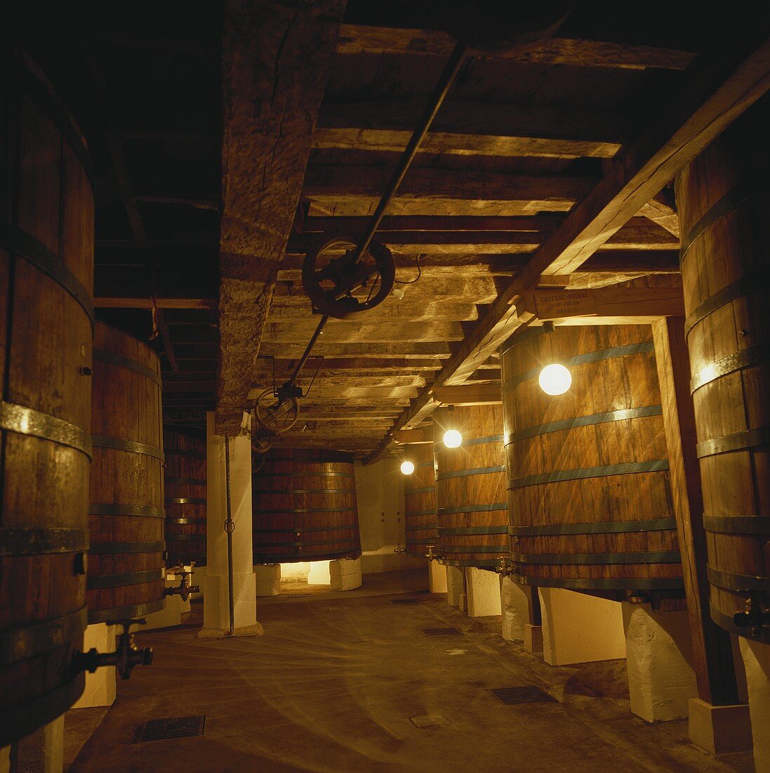Weinkeller vom Château Figeac, St. Emilion, Bordeaux