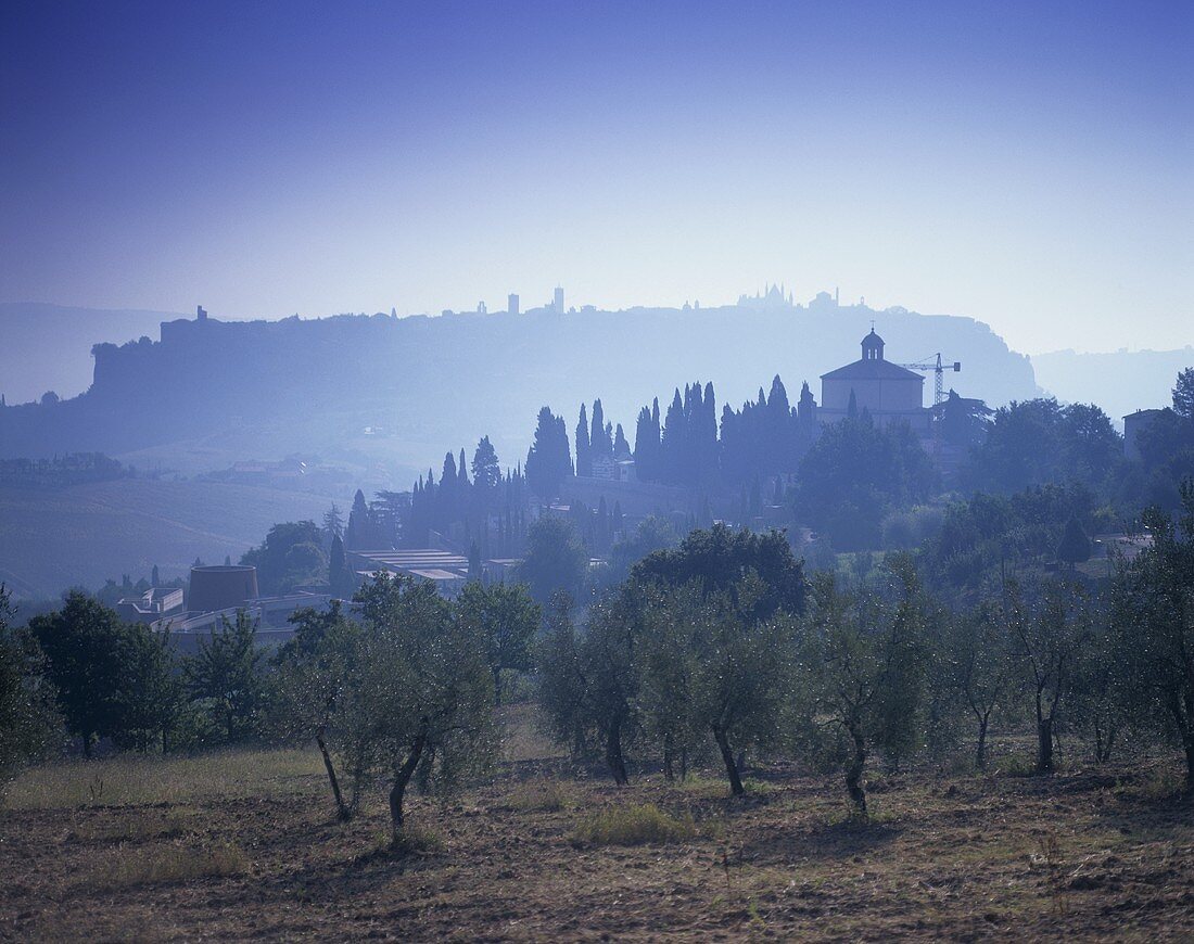 View of the town of Orvieto, Umbria, Italy