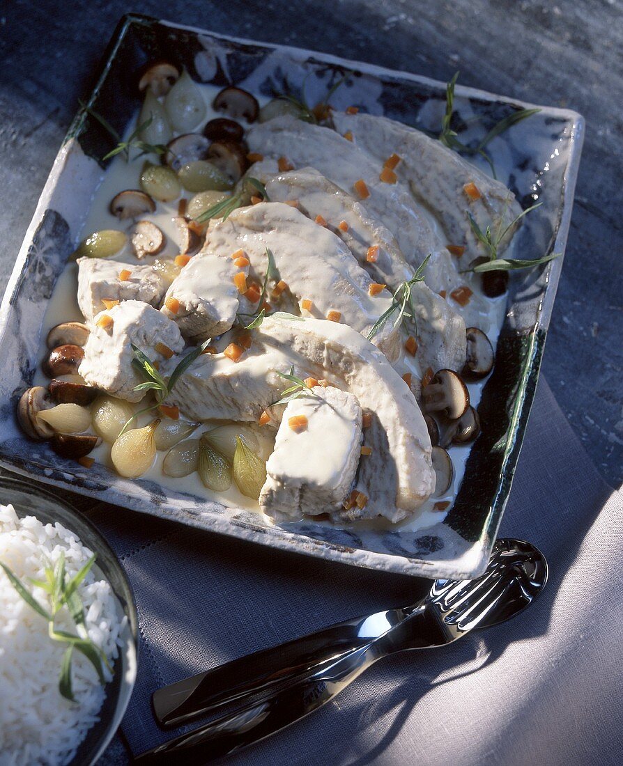 Blanquette de veau (veal fricassee, France)