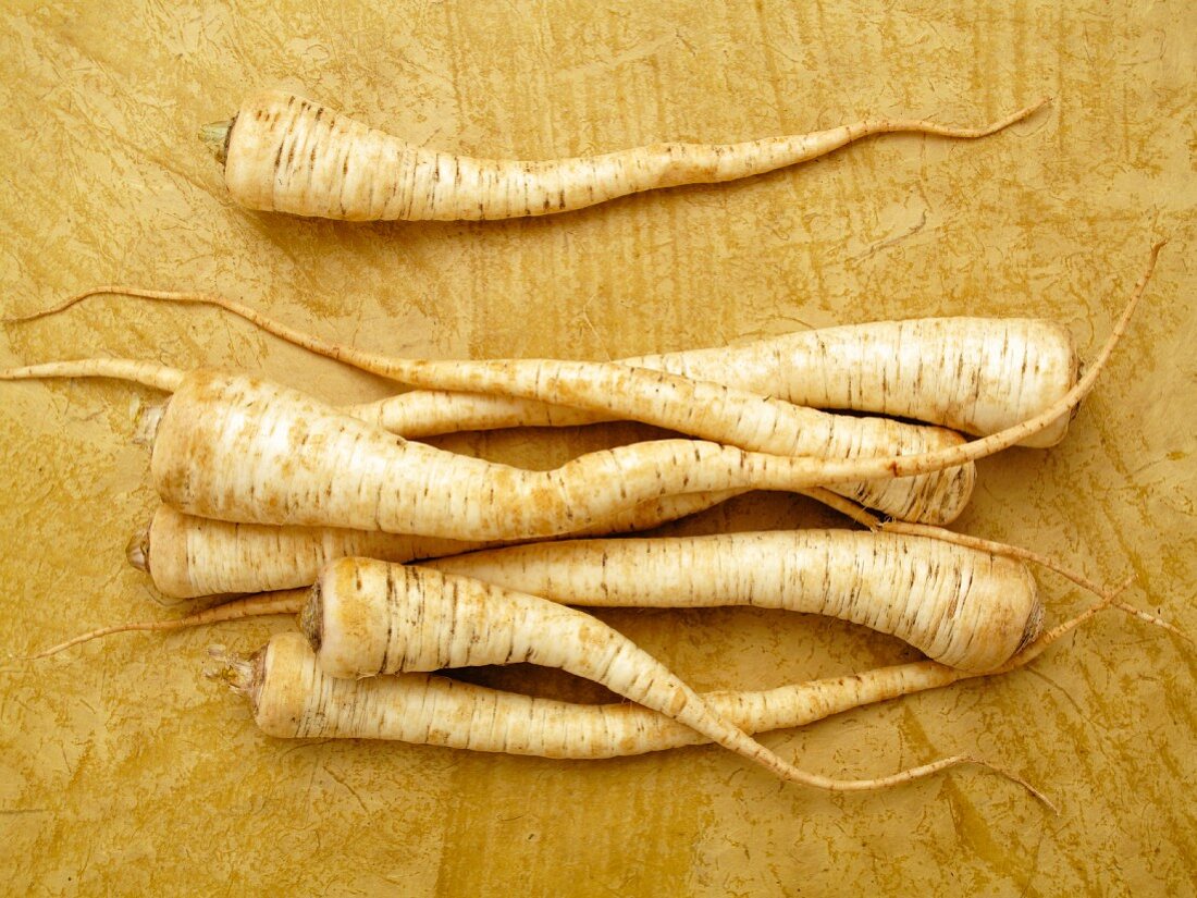 Parsnips, seen from above