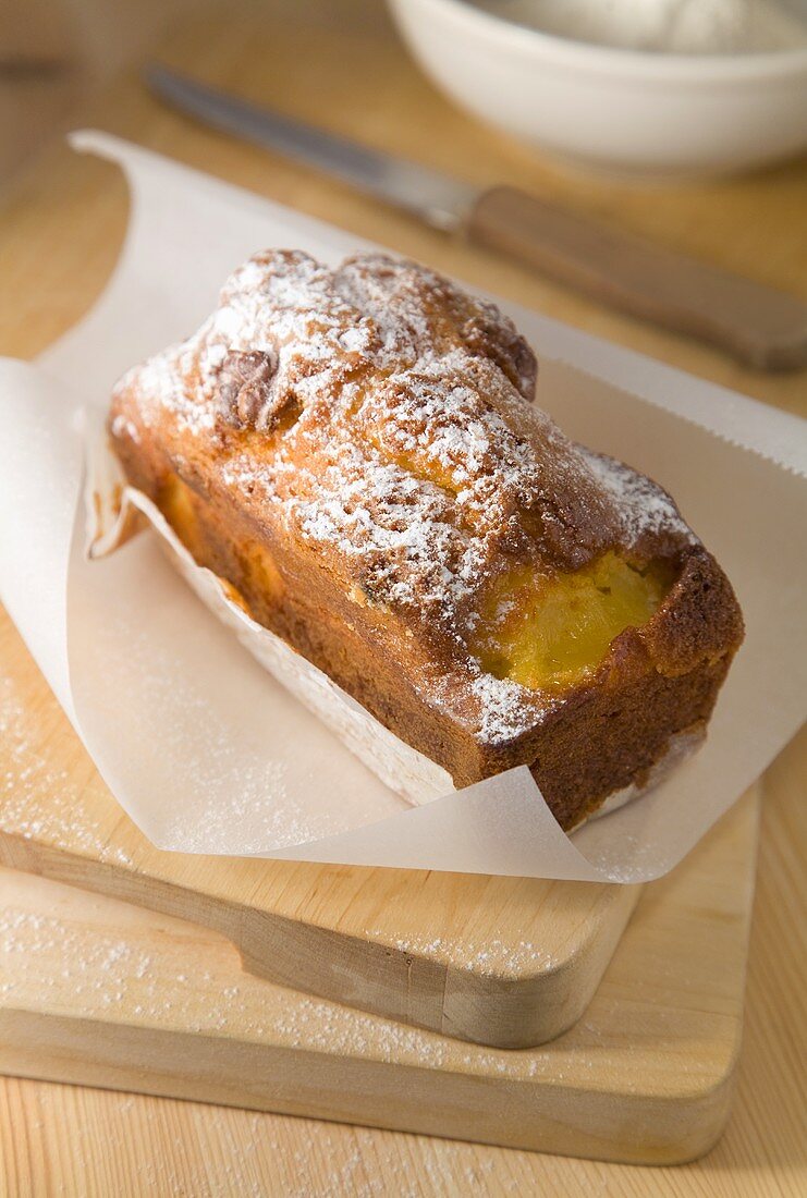 A pineapple loaf cake