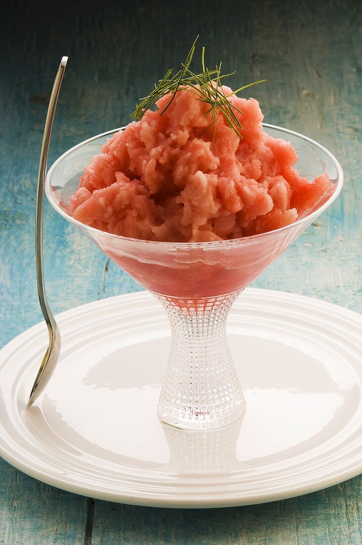 Wassermelonen-Limetten-Sorbet