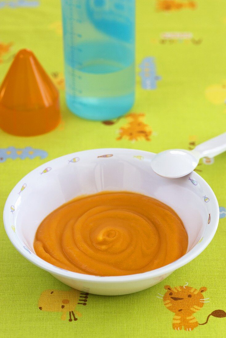 Carrot and potato puree (baby food)