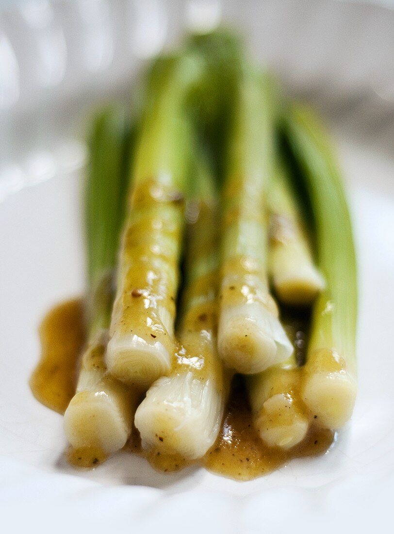 Leeks with vinaigrette