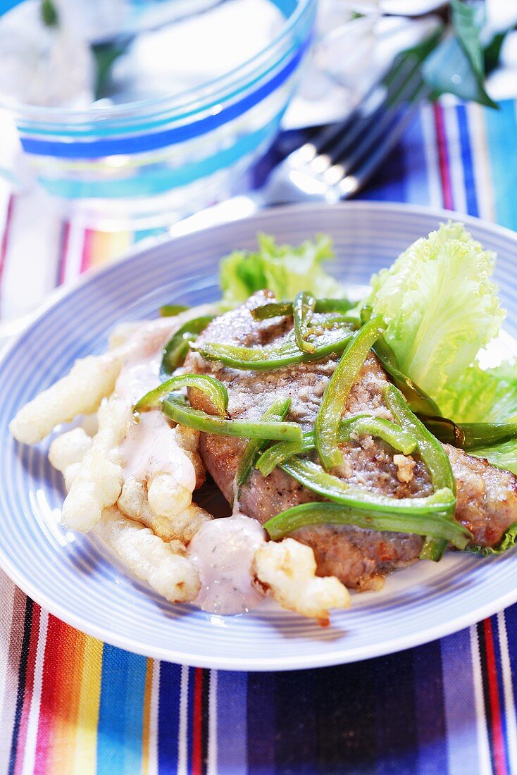 Kalbsschnitzel mit Kohlrabi-Fritten