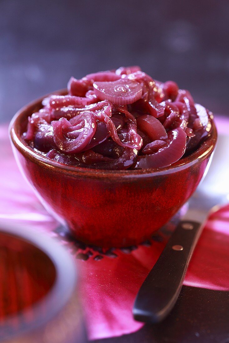 Confit of red onions