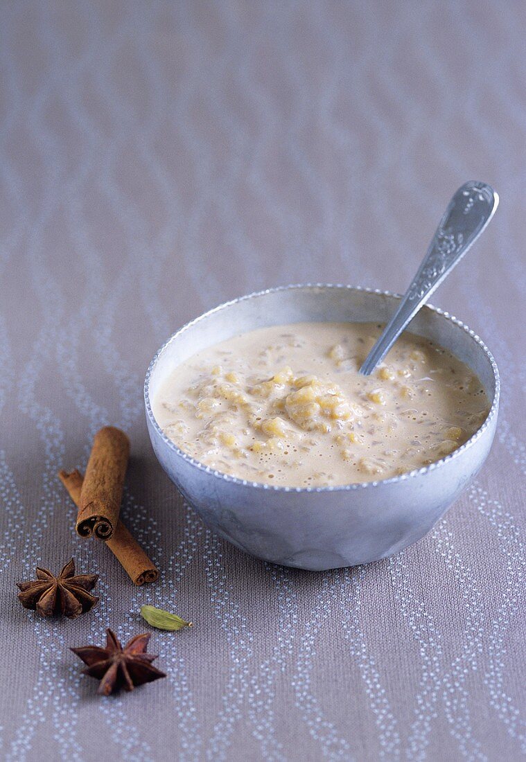 Spiced rice pudding
