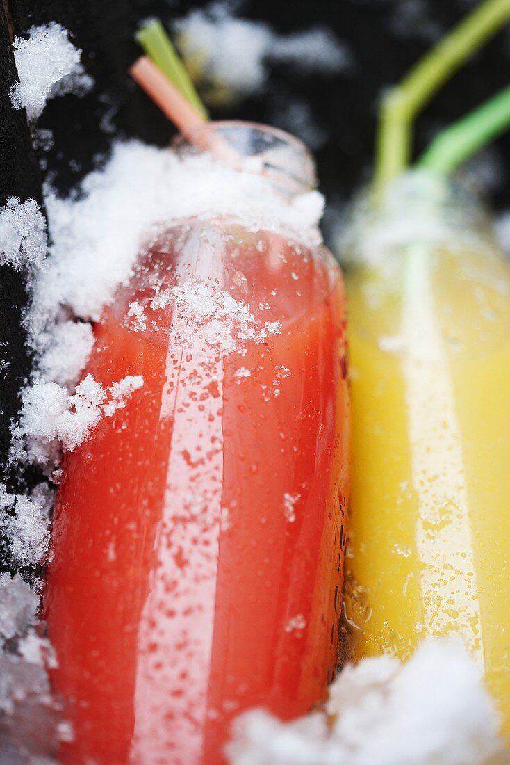 Various ice cold smoothies