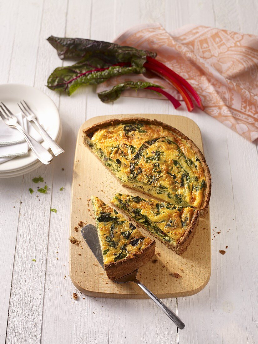 Chard quiche