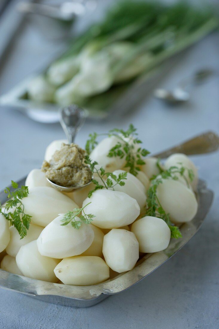 Kartoffeln mit Tapenade