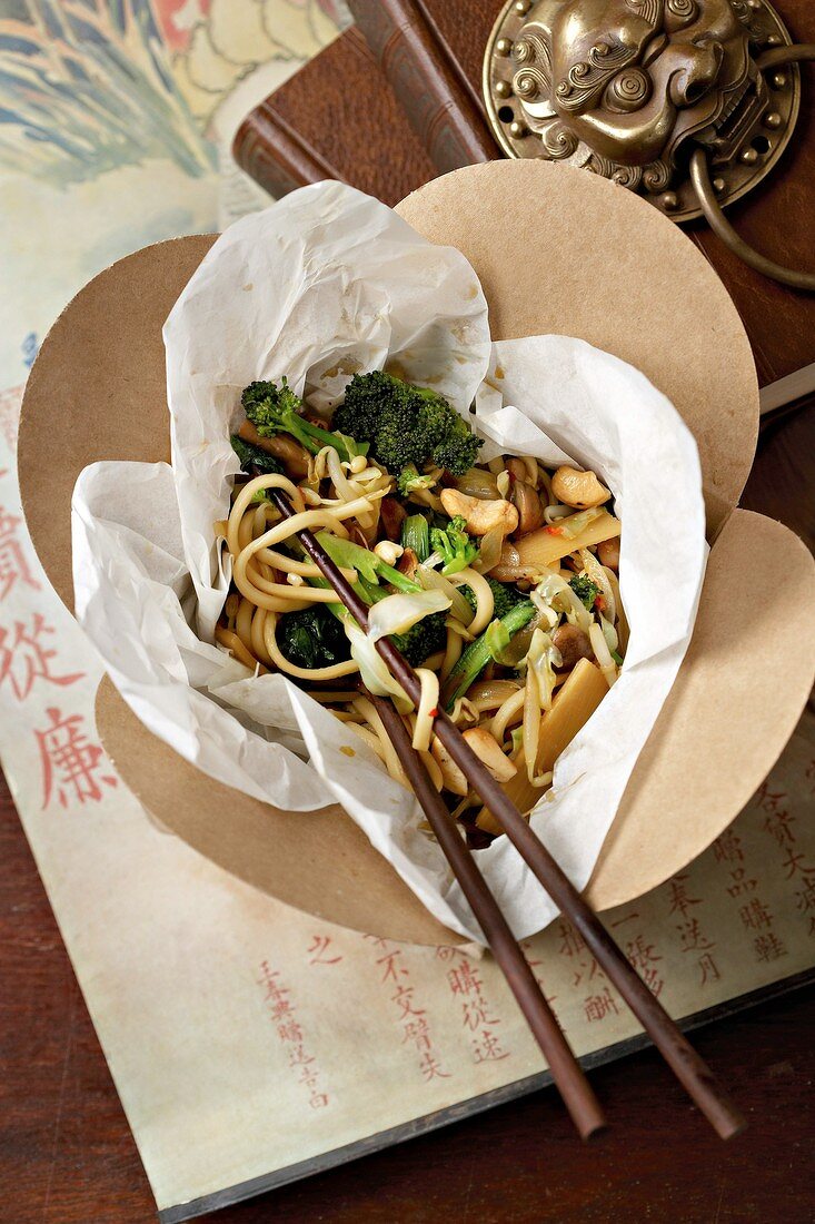 Asian noodle and vegetable stir-fry