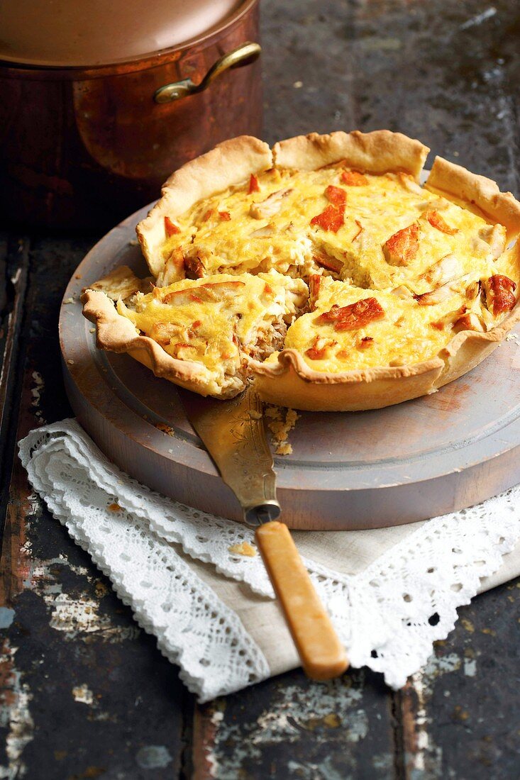 Smoked snoek quiche (South Africa)