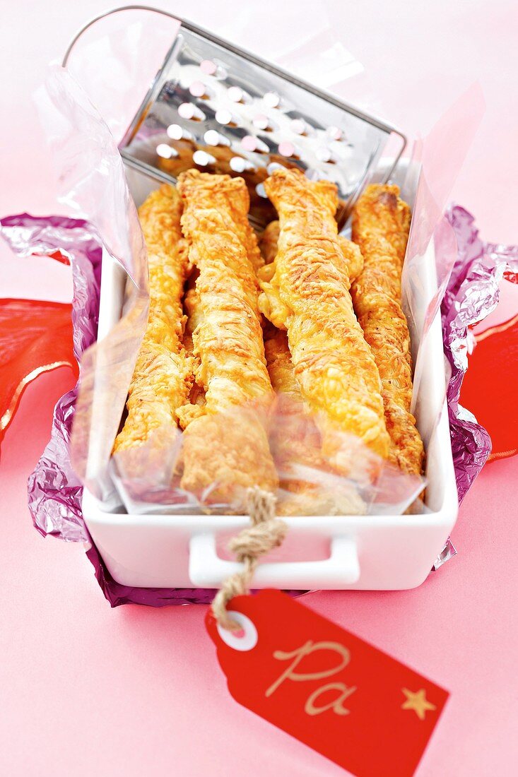 Cheese straws to give as a gift