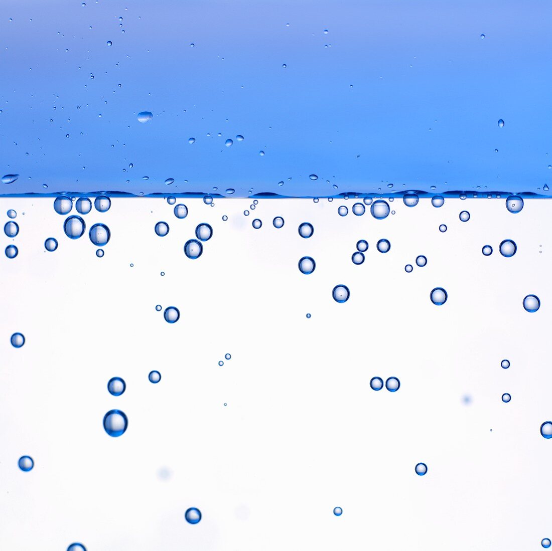 Water with air bubbles