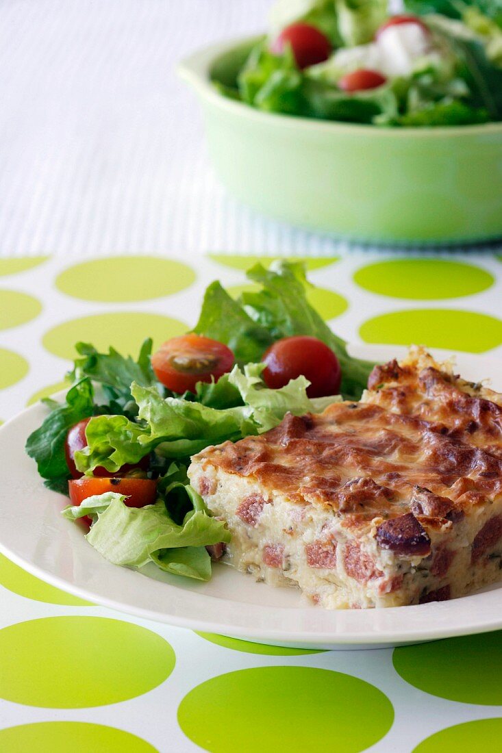 Quiche mit Würstchen