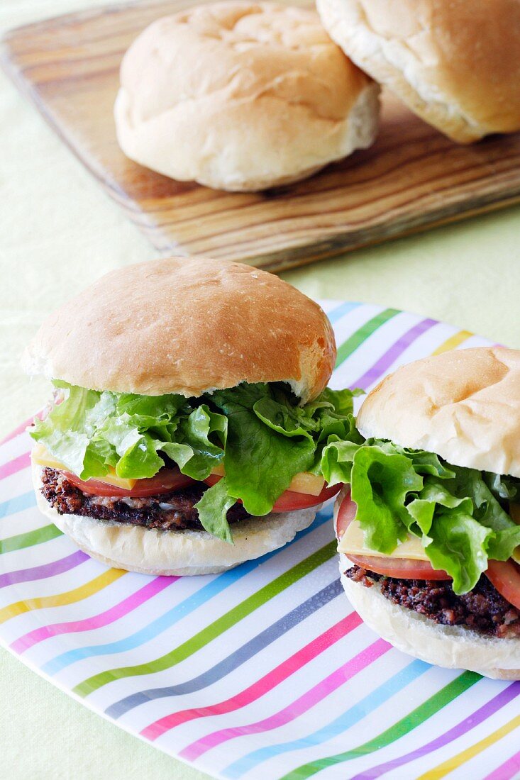 Hamburger with corned beef