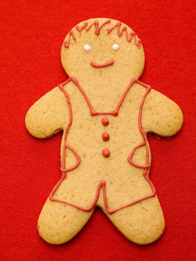 A gingerbread man