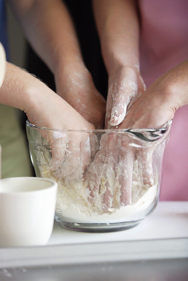 Children baking