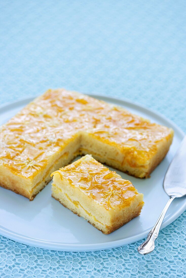 Orange cake with syrup