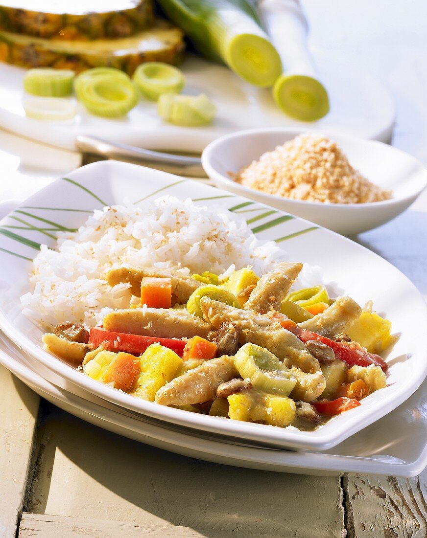 Soja-Curry nach indonesischer Art