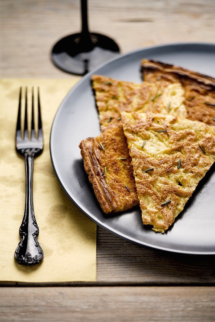 Farinata (Fladenbrot aus Kichererbsenmehl, Italien)