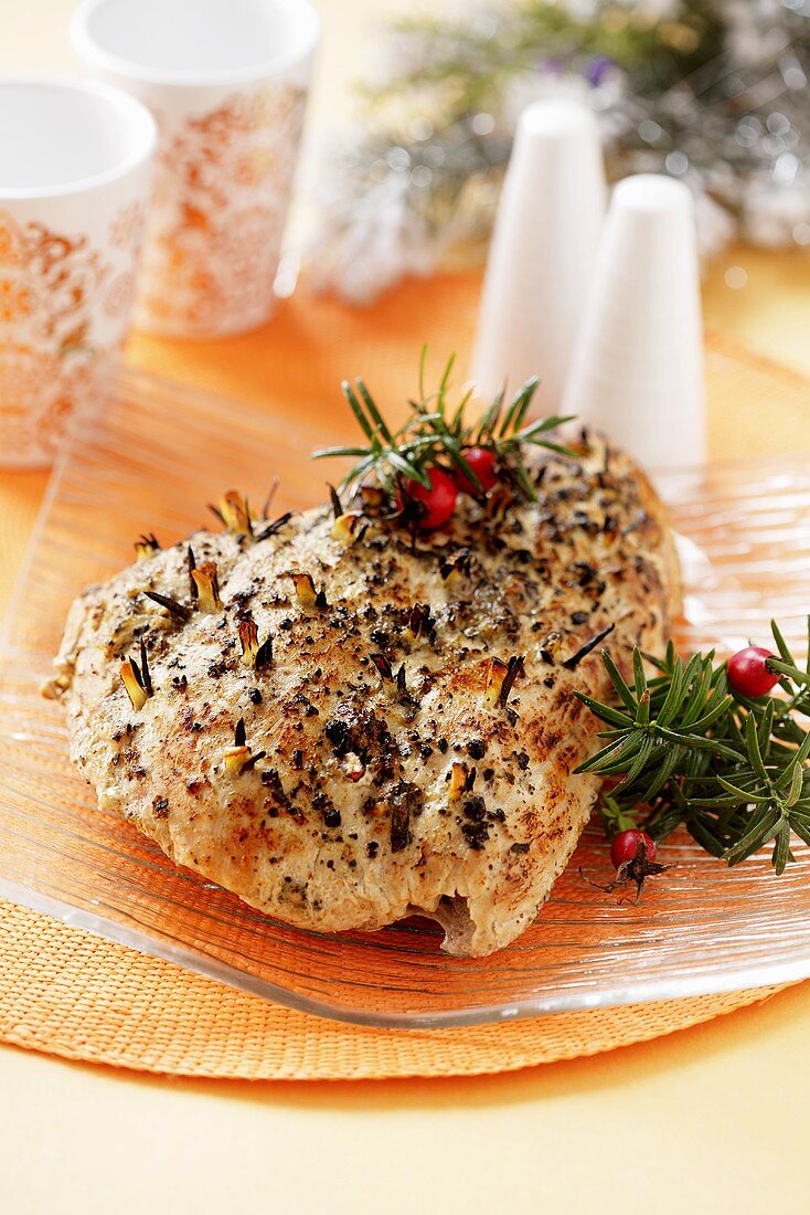 Roast ham with herbs (Christmas)