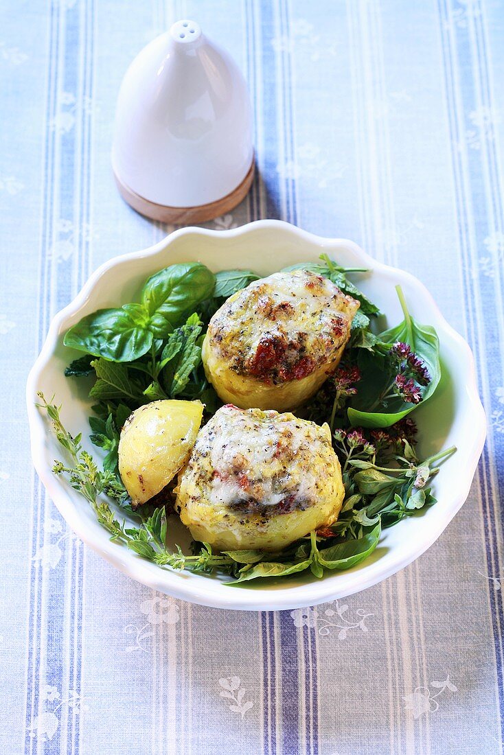 Stuffed potatoes